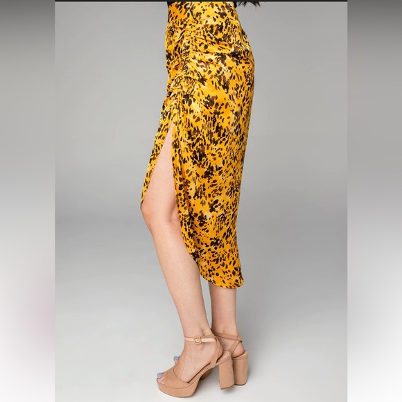 Buddy Love satin leopard print midi skirt - Picture 5 of 12